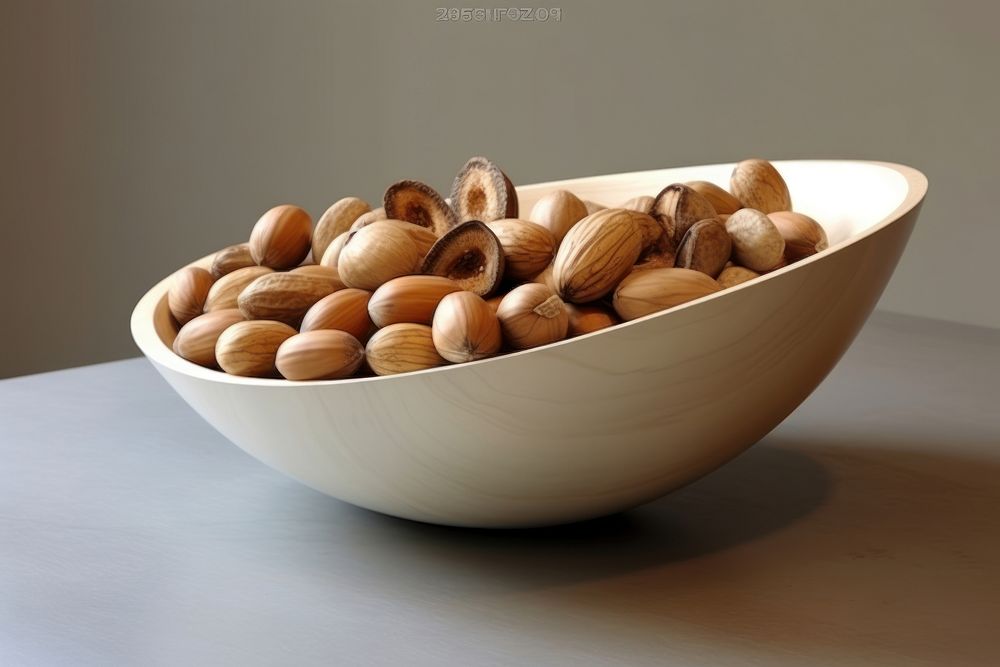 Nutty in bowl nut vegetable produce.