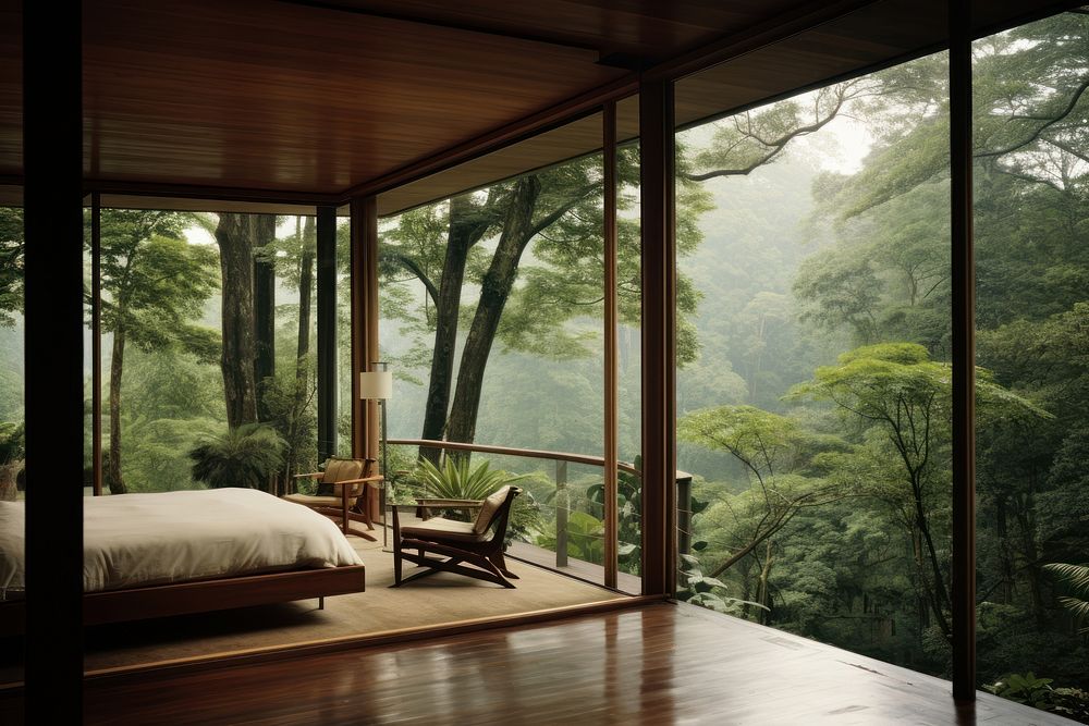 Bedrooms architecture vegetation furniture.