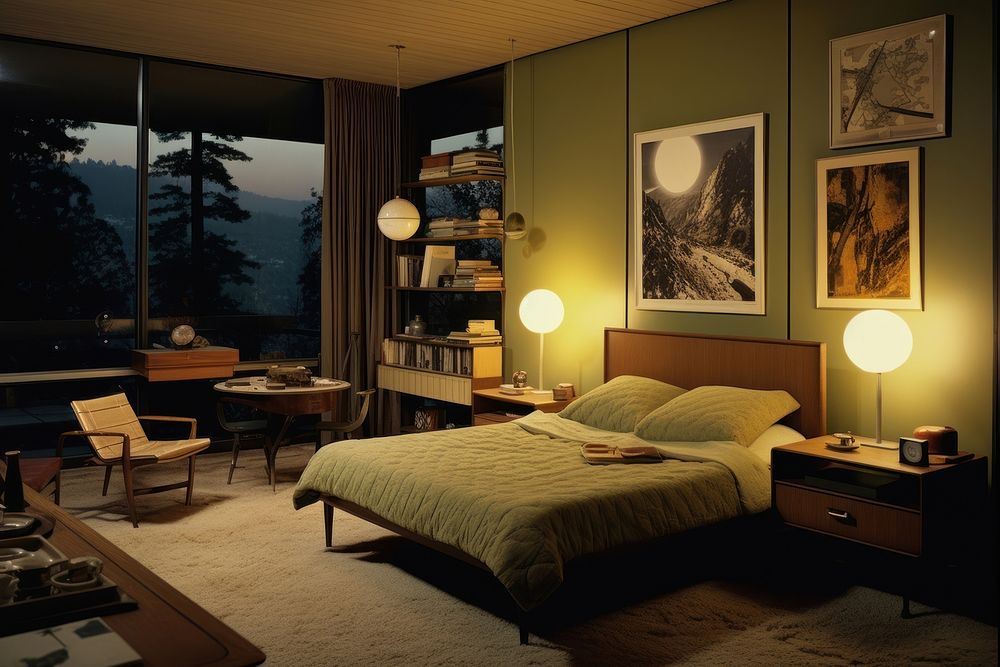 Bedrooms furniture painting lighting.