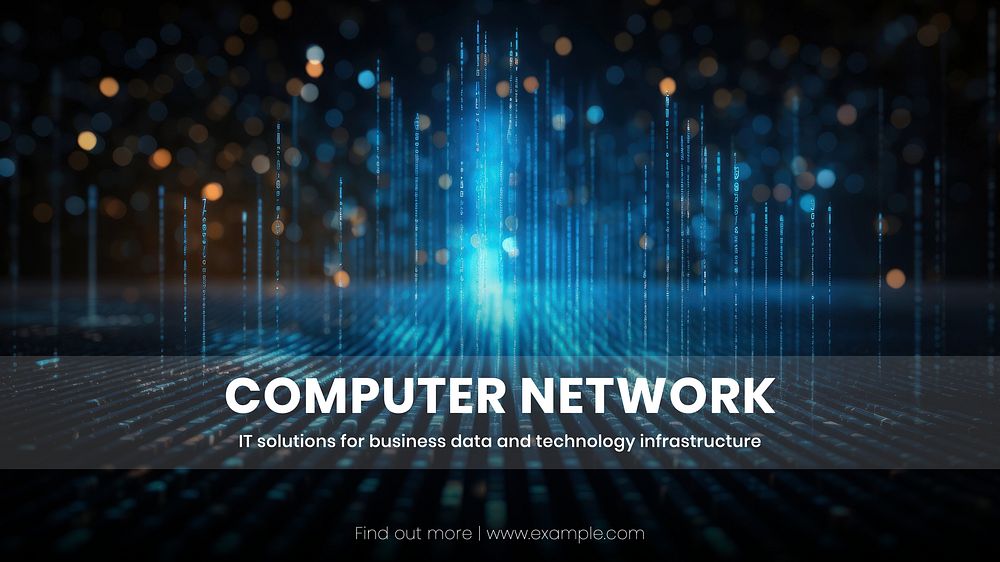 Computer network blog banner template