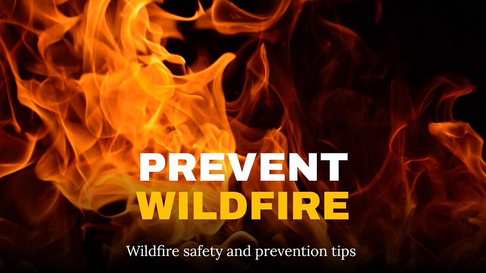 Prevent wildfire blog banner template