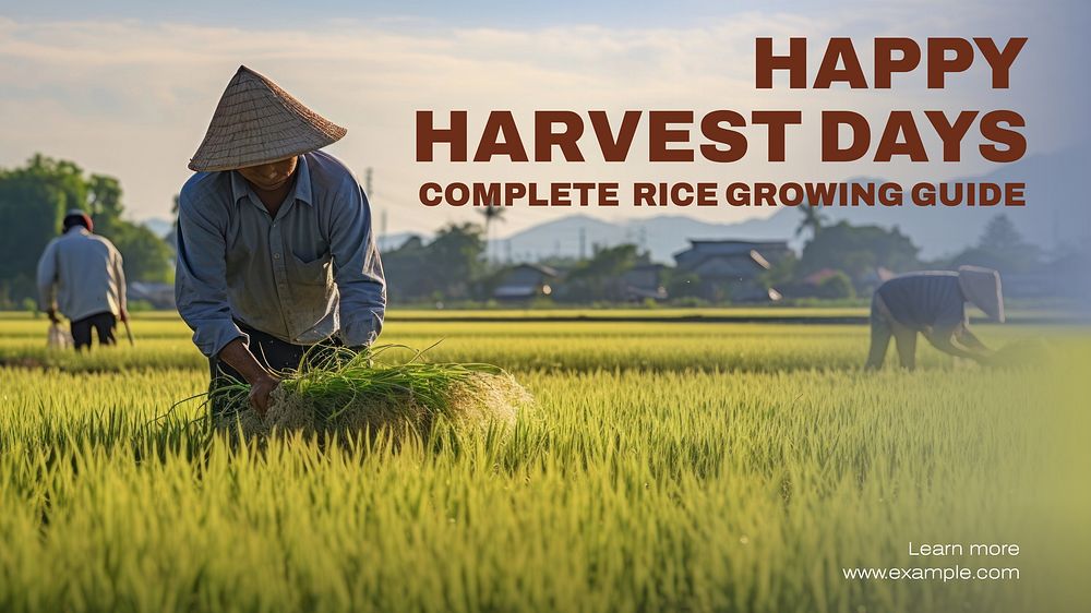 Harvest blog banner template