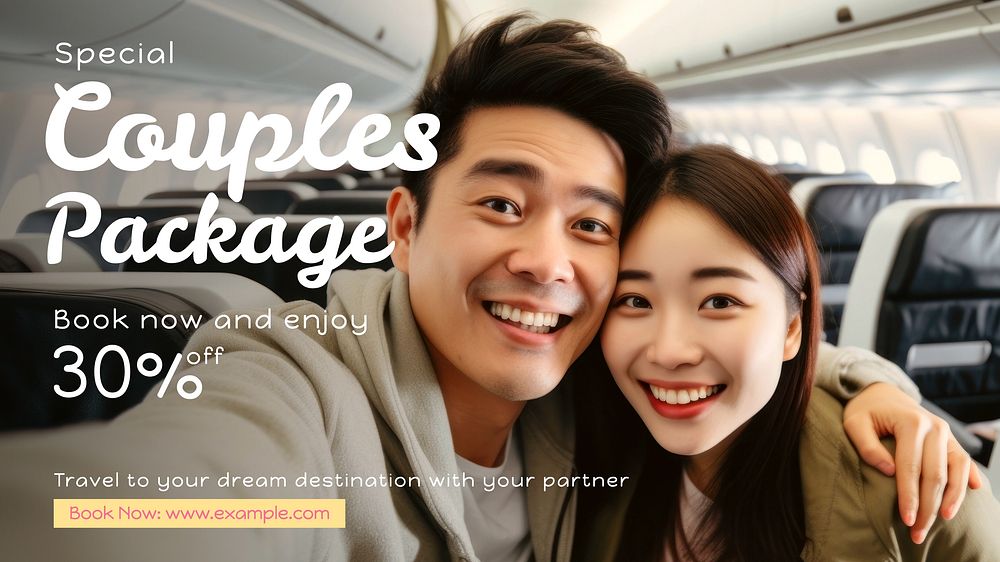 Special couples package blog banner template