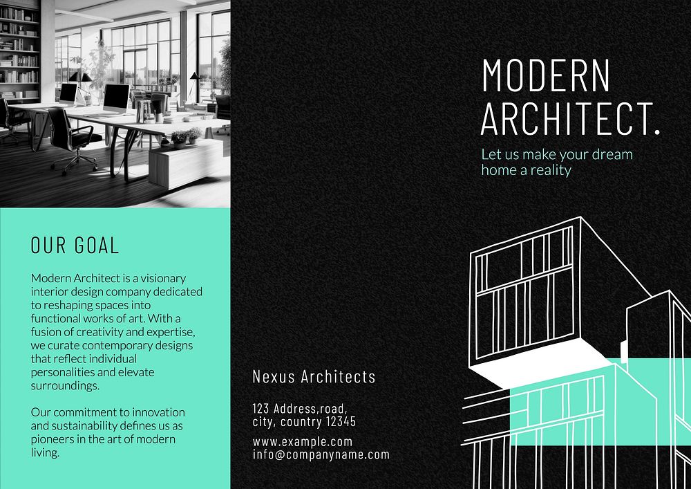 Modern architect brochure template