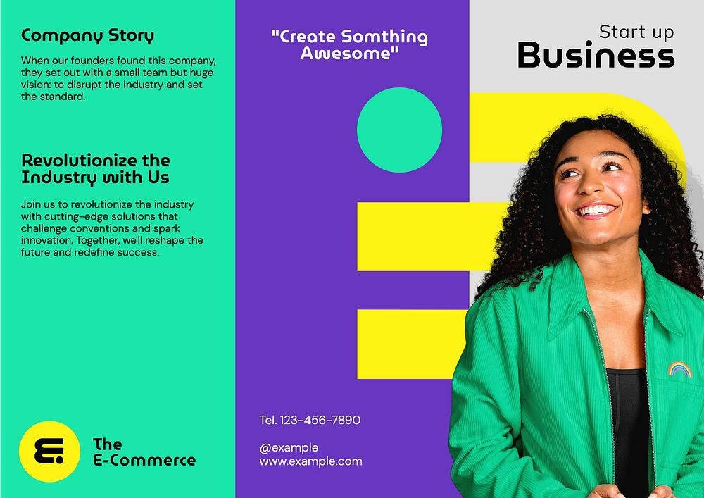 Startup business brochure template