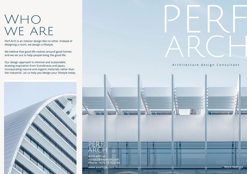 Architecture brochure template  design