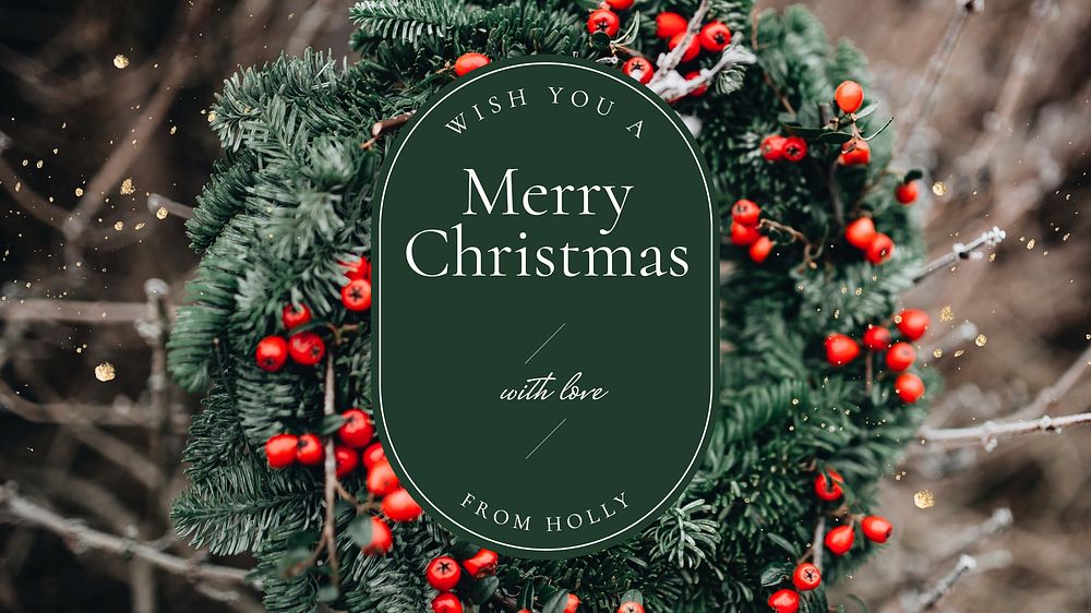 Merry Christmas greeting template