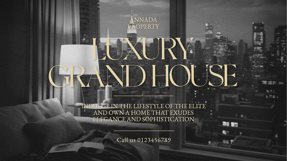 Annada property luxury grand house blog banner template