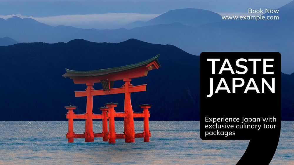 Japan tour package blog banner template