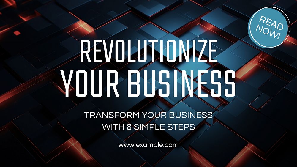 Revolutionize your business blog banner template