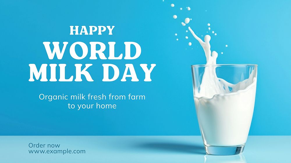 World milk day blog banner template
