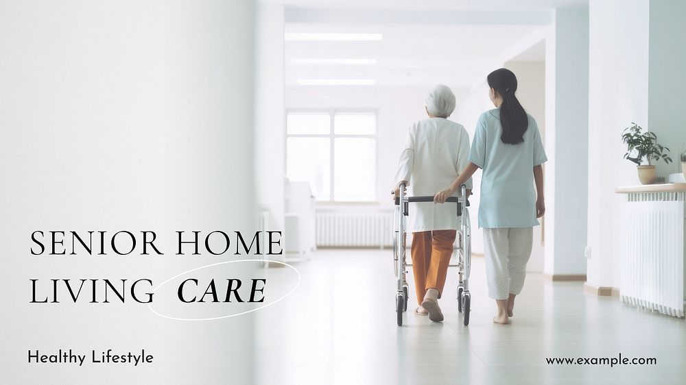 Senior care blog banner template