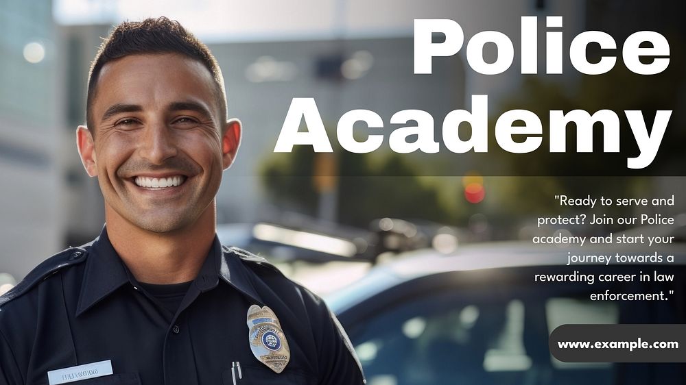 Police academy blog banner template