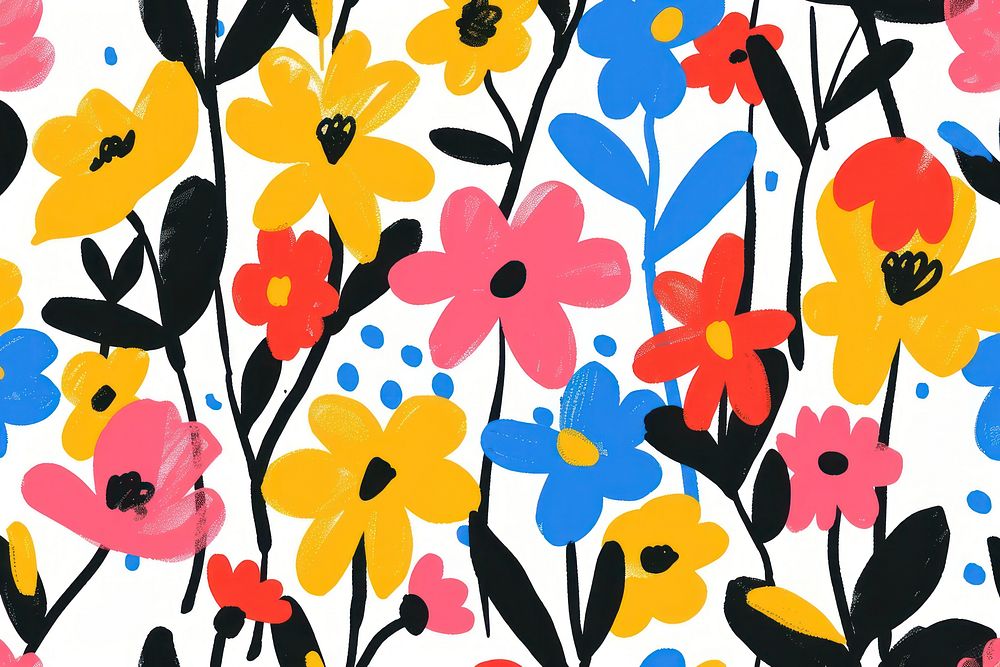 Pattern flower graphics blossom.