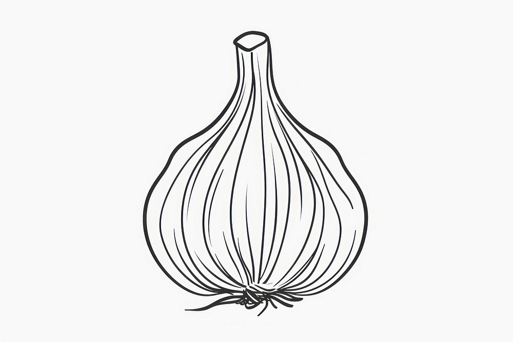 Minimalist symmetrical garlic chandelier vegetable produce.