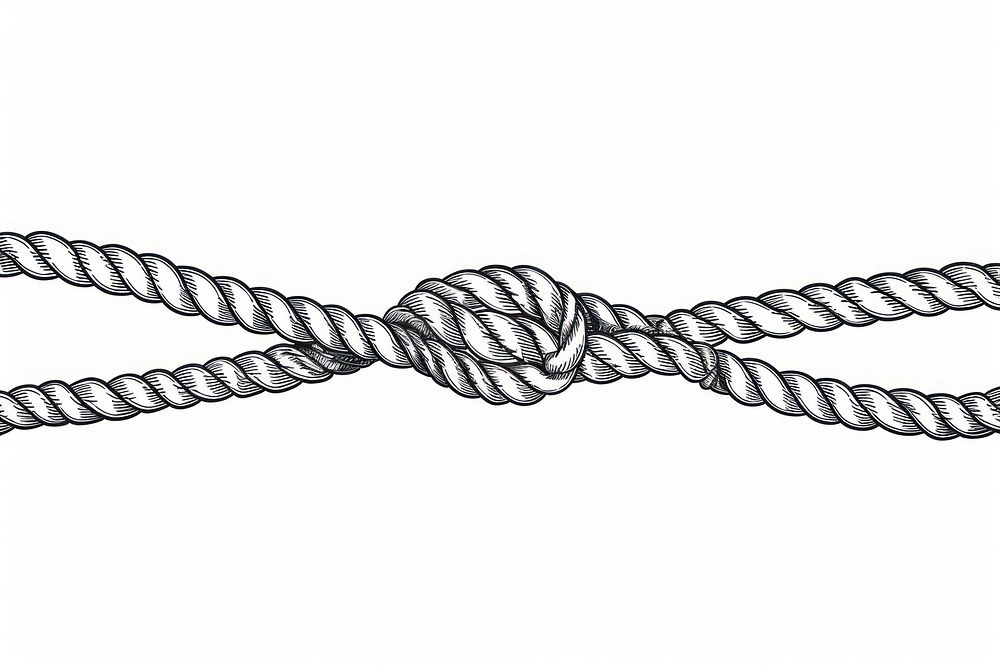 Minimalist symmetrical rope dynamite weaponry knot.