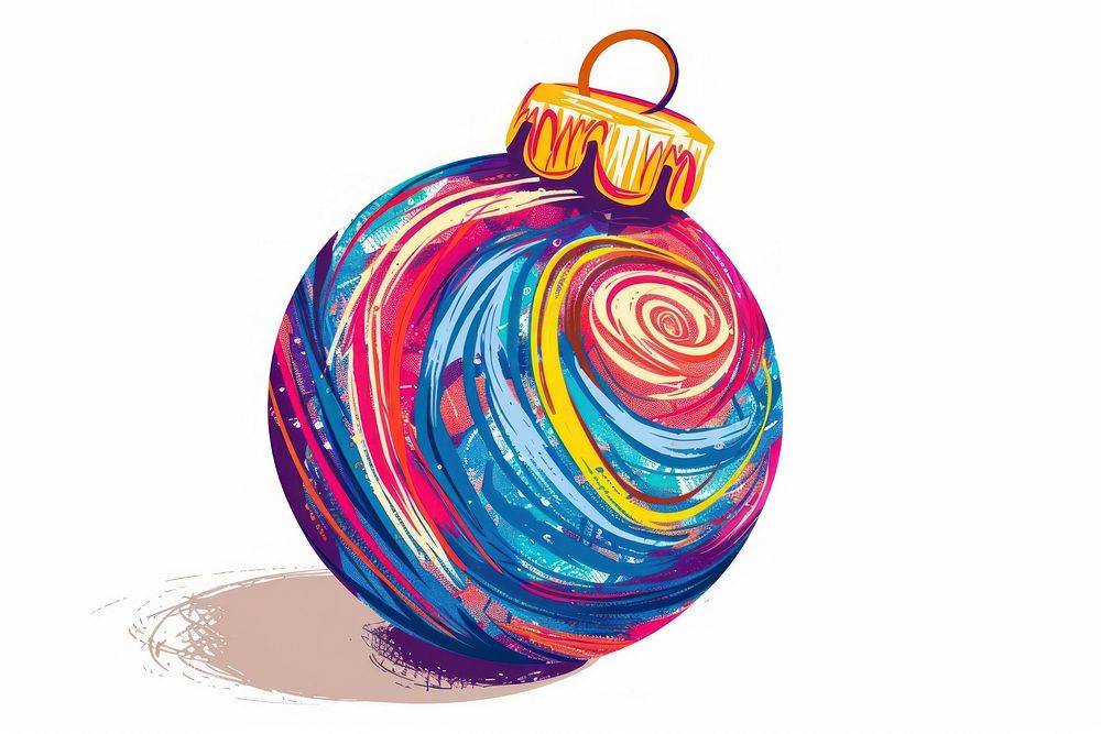 A vector graphic of christmas ornament accessories ammunition accessory.
