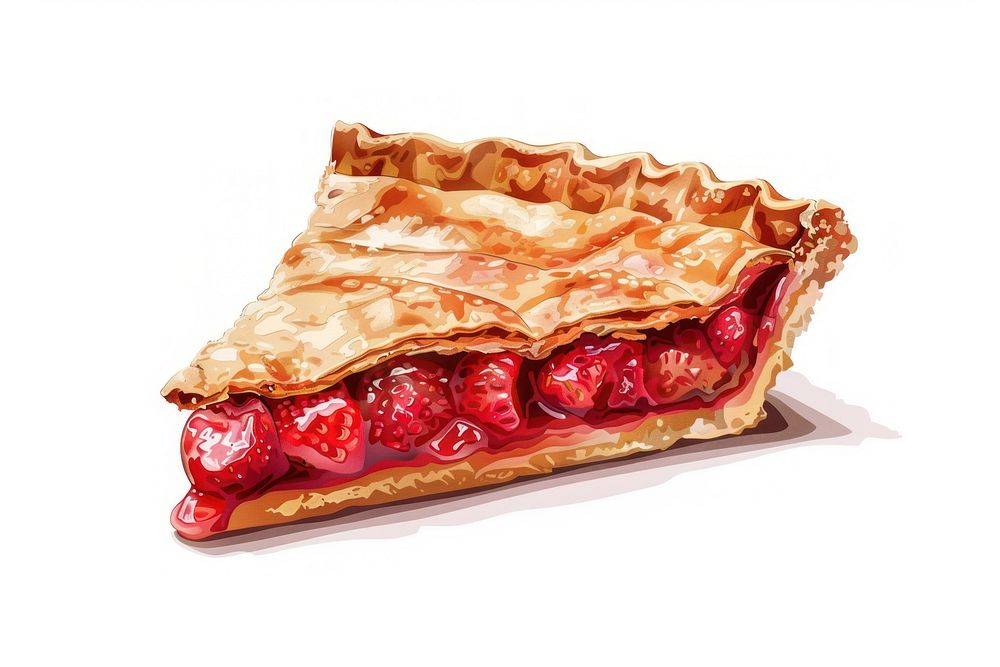 A vector graphic of pie dessert produce pastry.