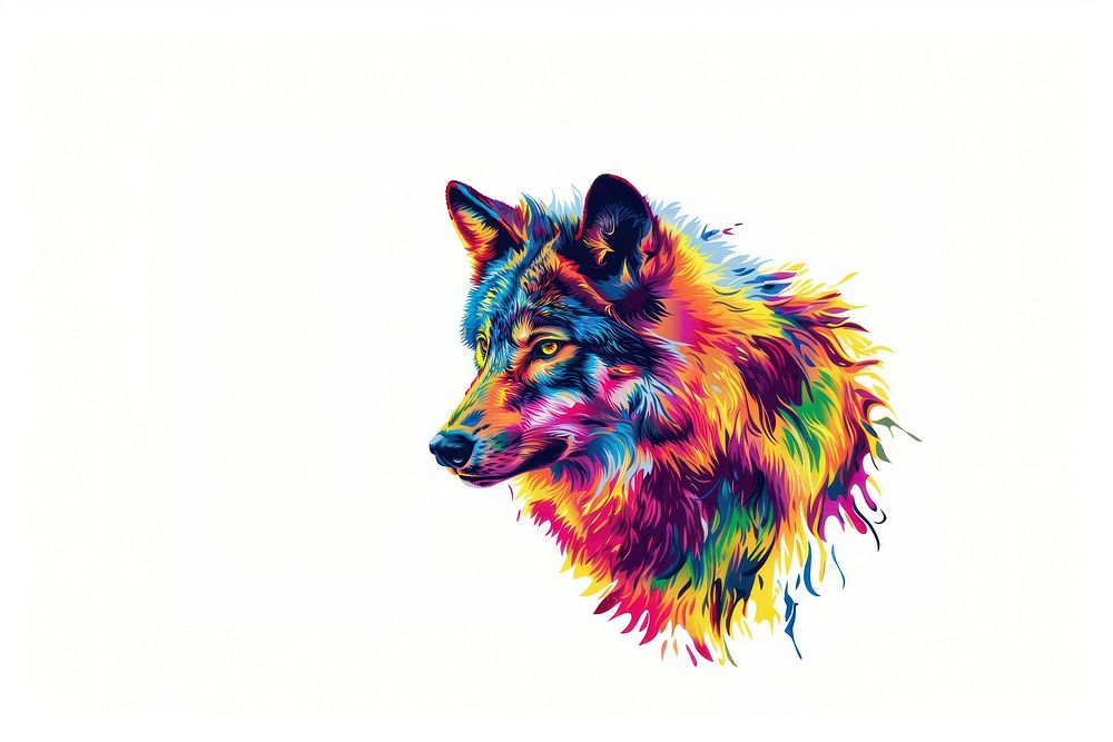 vector graphic wolf animal mammal | Free Photo Illustration - rawpixel