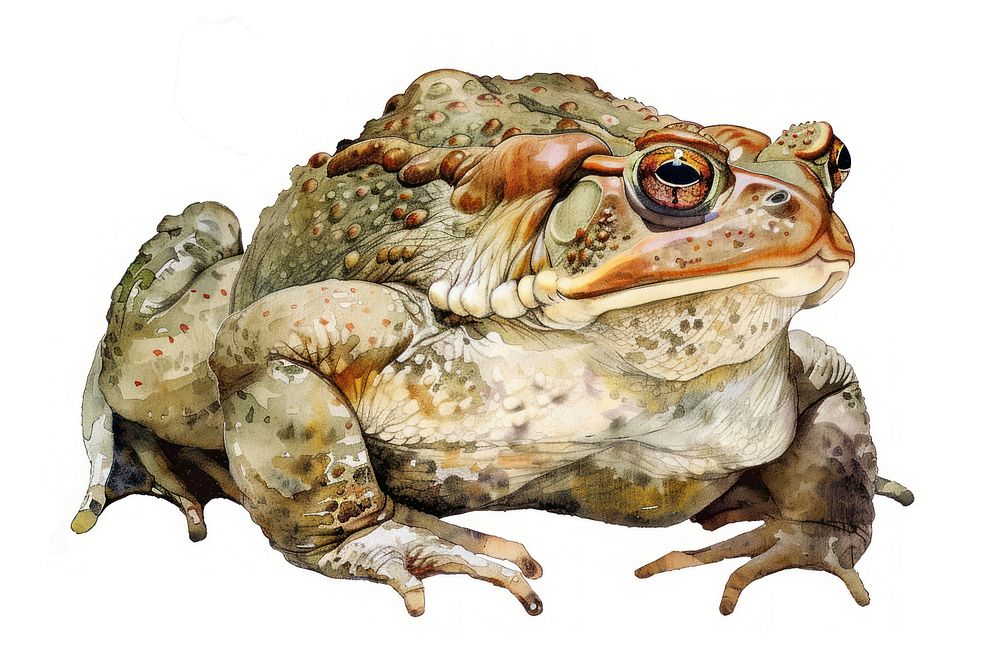 Toad amphibian wildlife reptile.