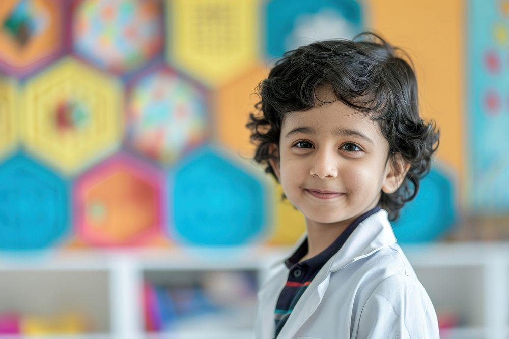 South asian kid person doctor human.