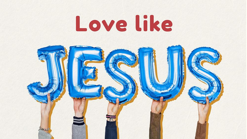 Love like Jesus blog banner template