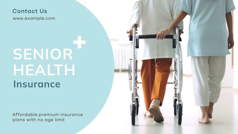 Senior health insurance blog banner template