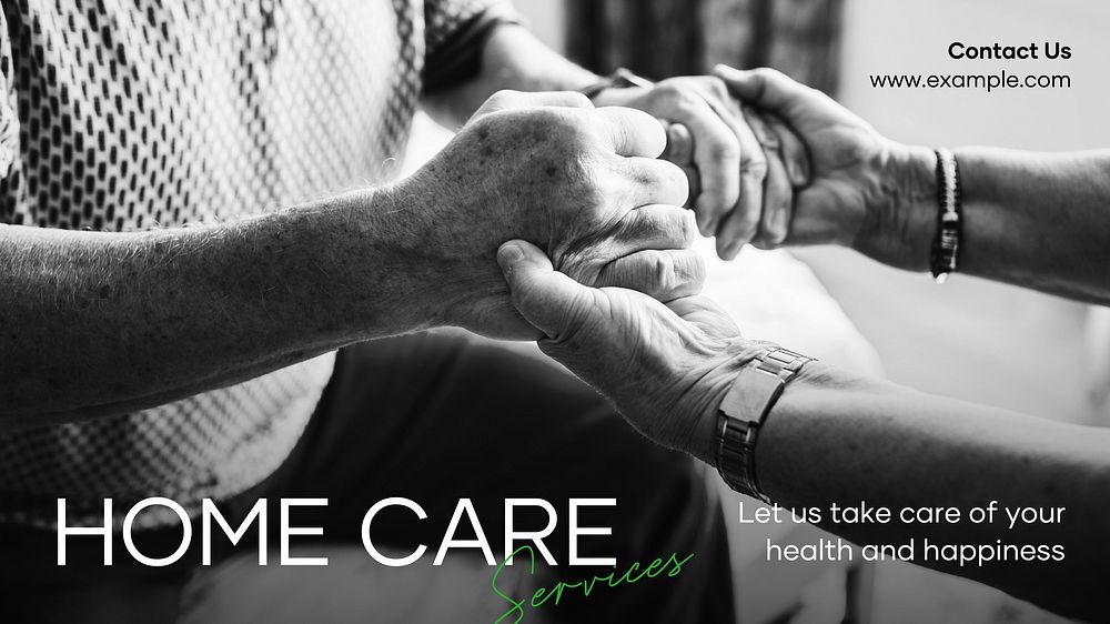 Home care services blog banner template