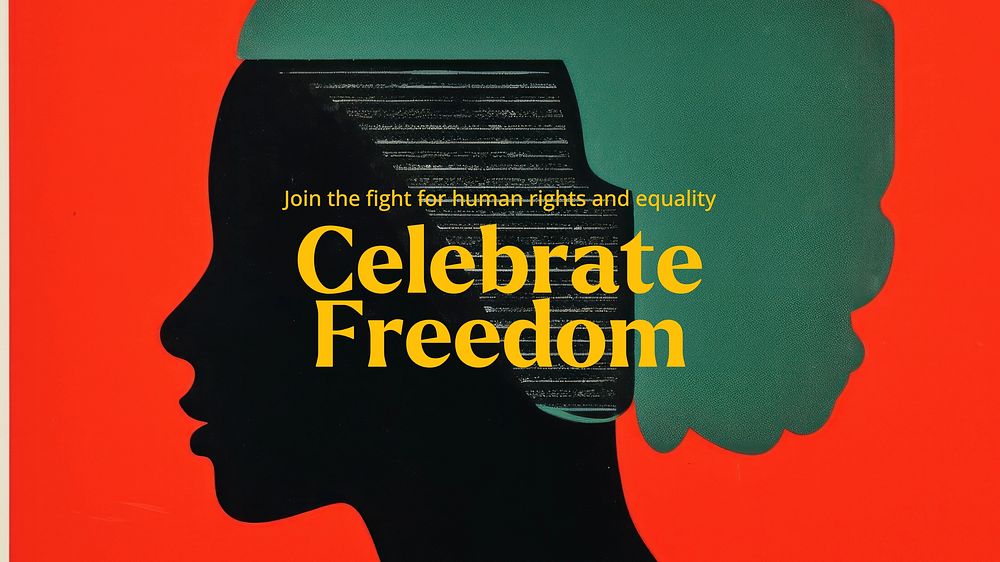 Celebrate freedom blog banner template