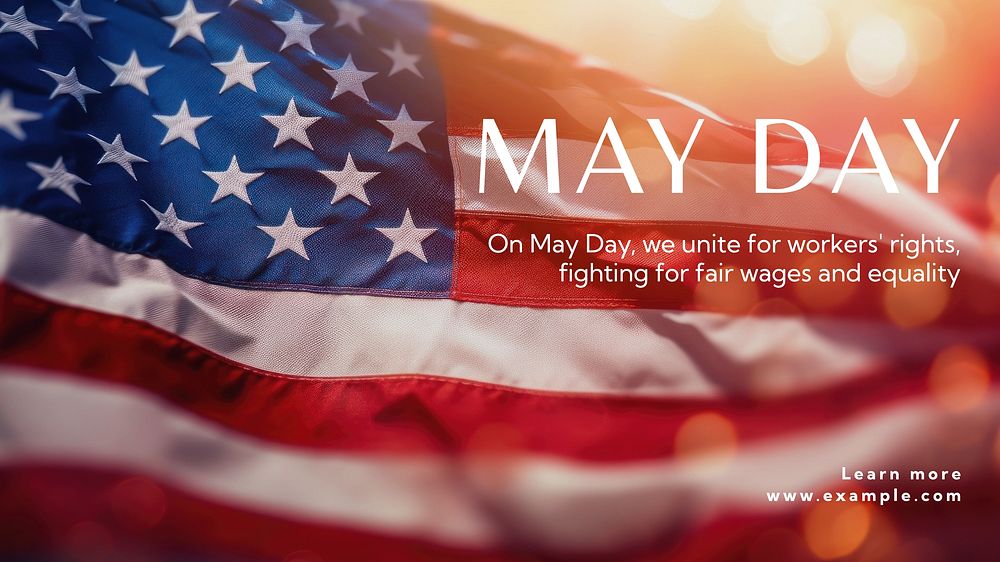 May day blog banner template