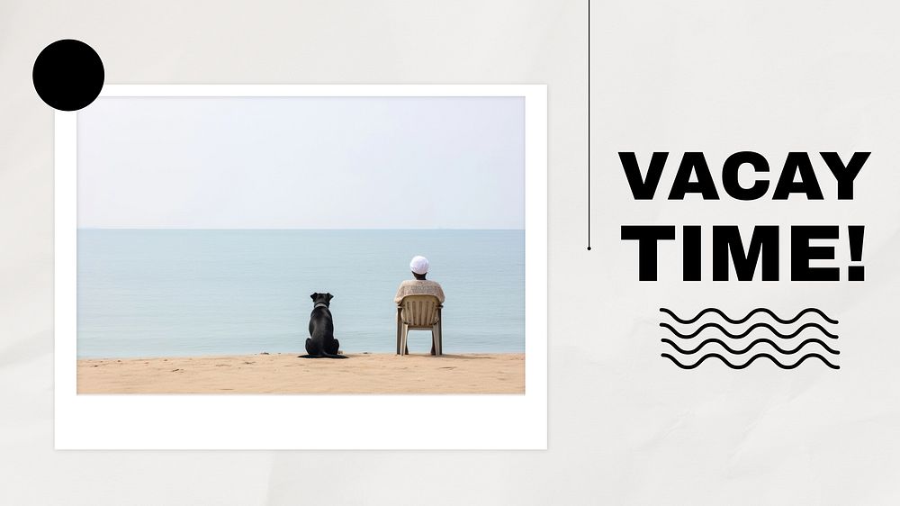 Vacay time blog banner template
