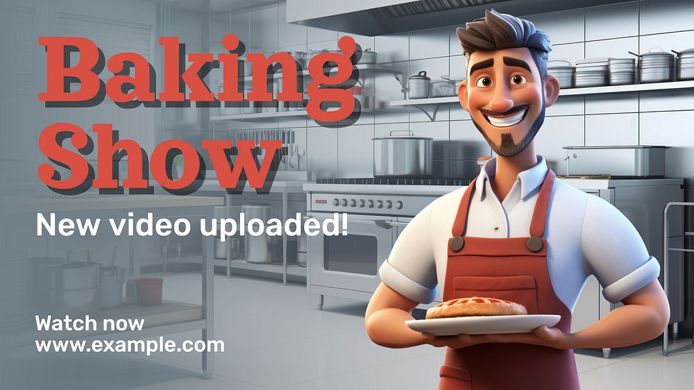 Baking show YouTube template