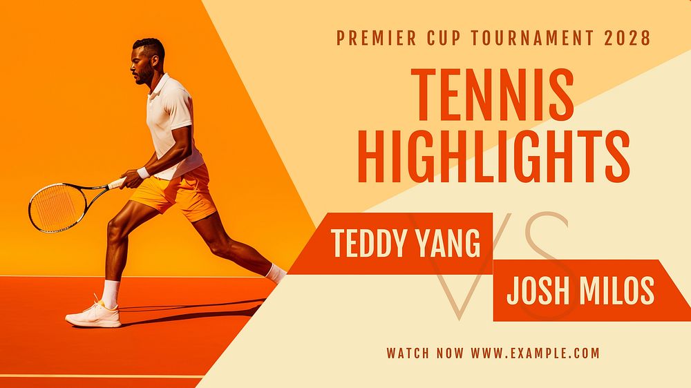Tennis highlights YouTube template