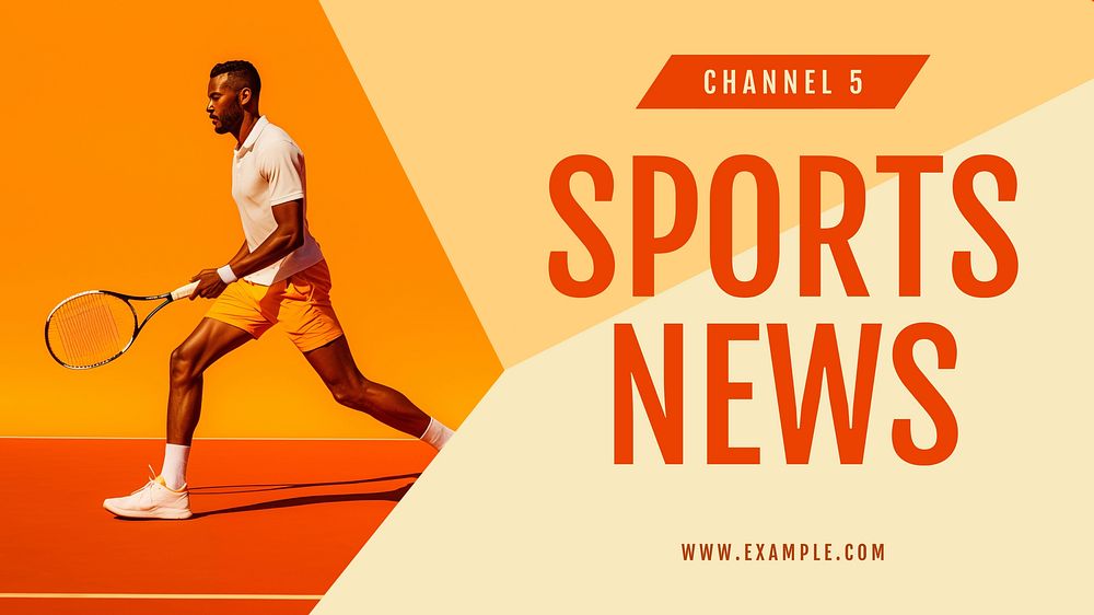 Sports news YouTube template