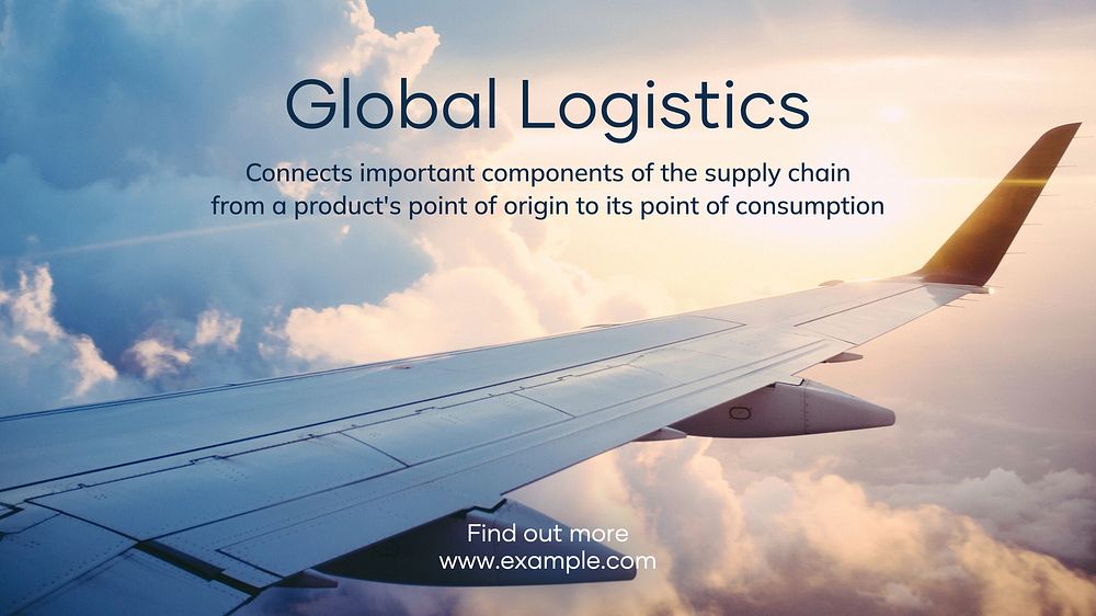 Global logistics blog banner template