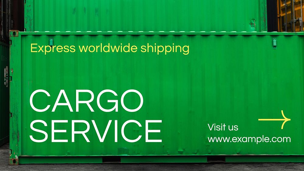 Cargo service blog banner template