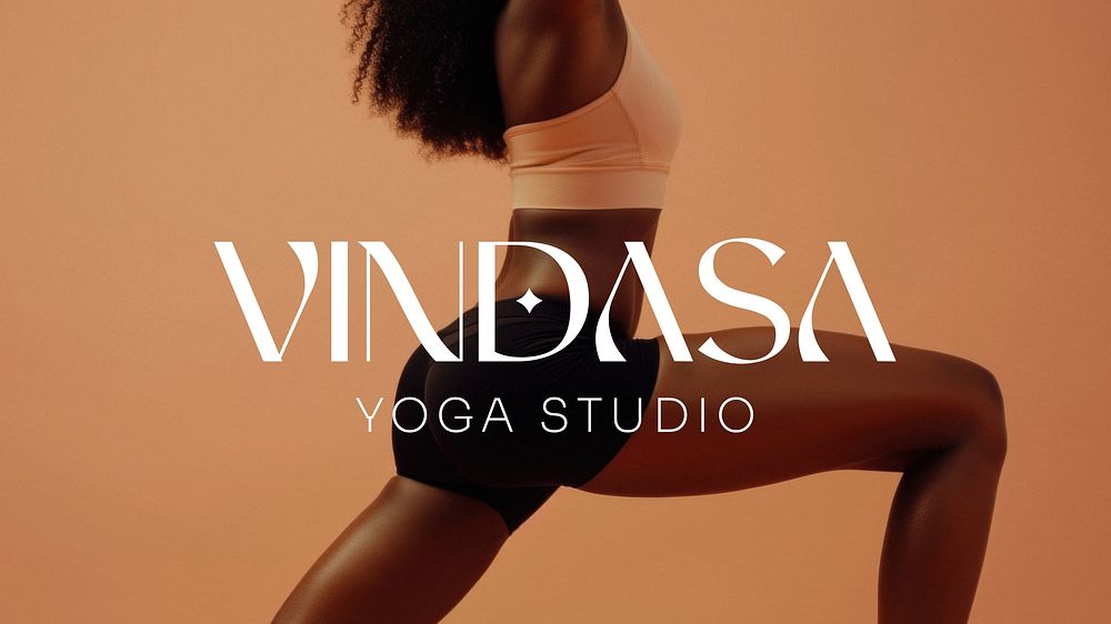 Yoga studio logo blog banner template