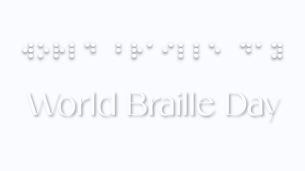 World Braille Day blog banner template