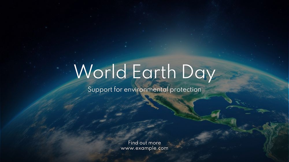World earth day blog banner template