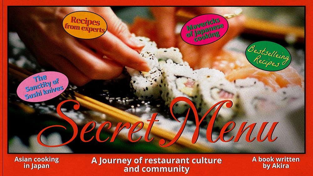 Secret menu blog banner template