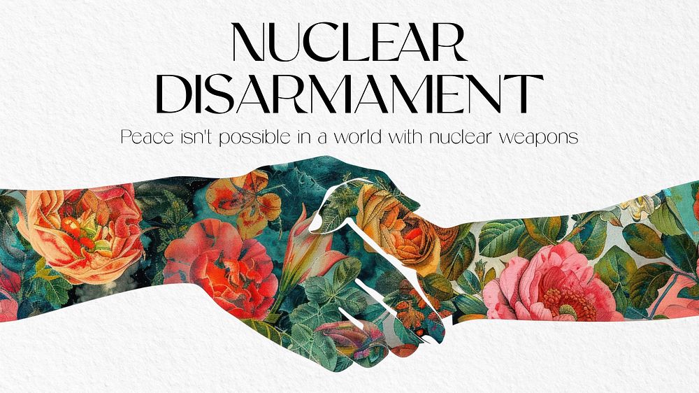 Nuclear disarmament blog banner template