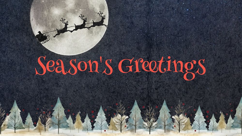 Season's greetings blog banner template