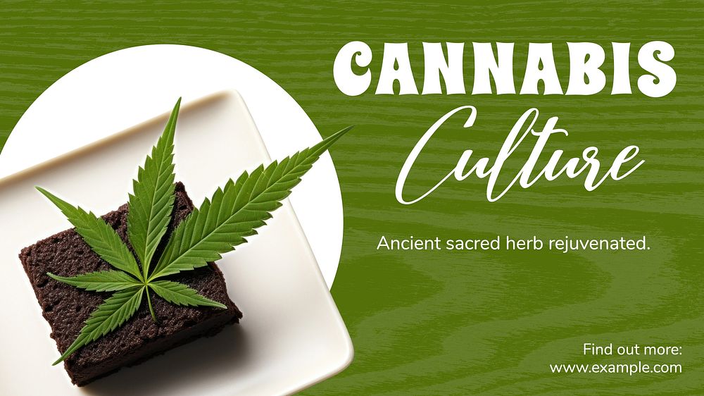 Cannabis culture blog banner template
