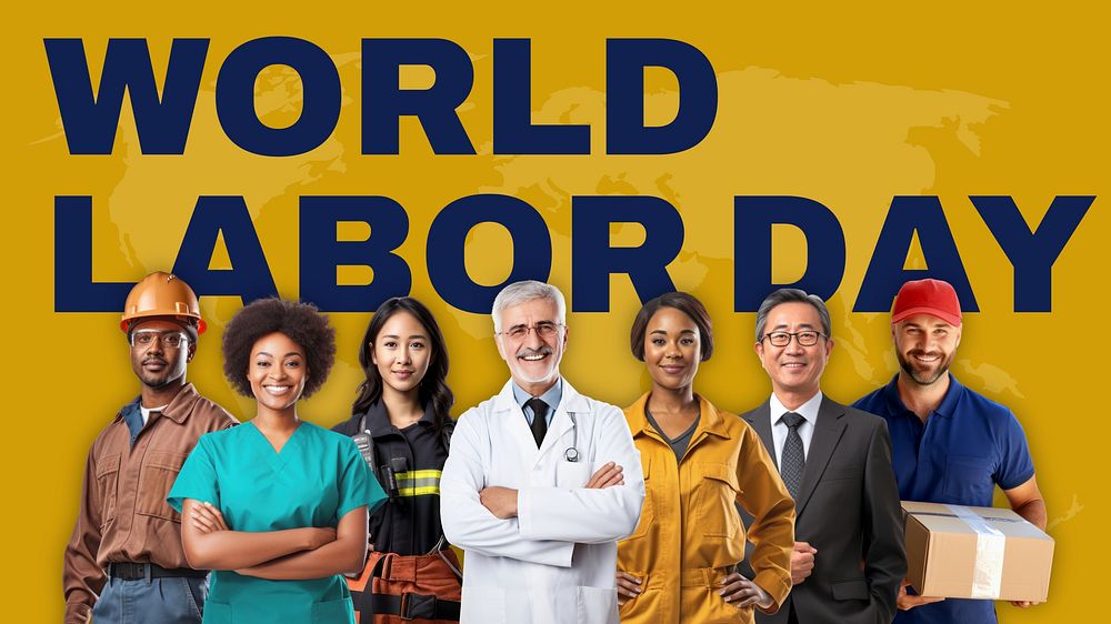 World Labor Day blog banner template
