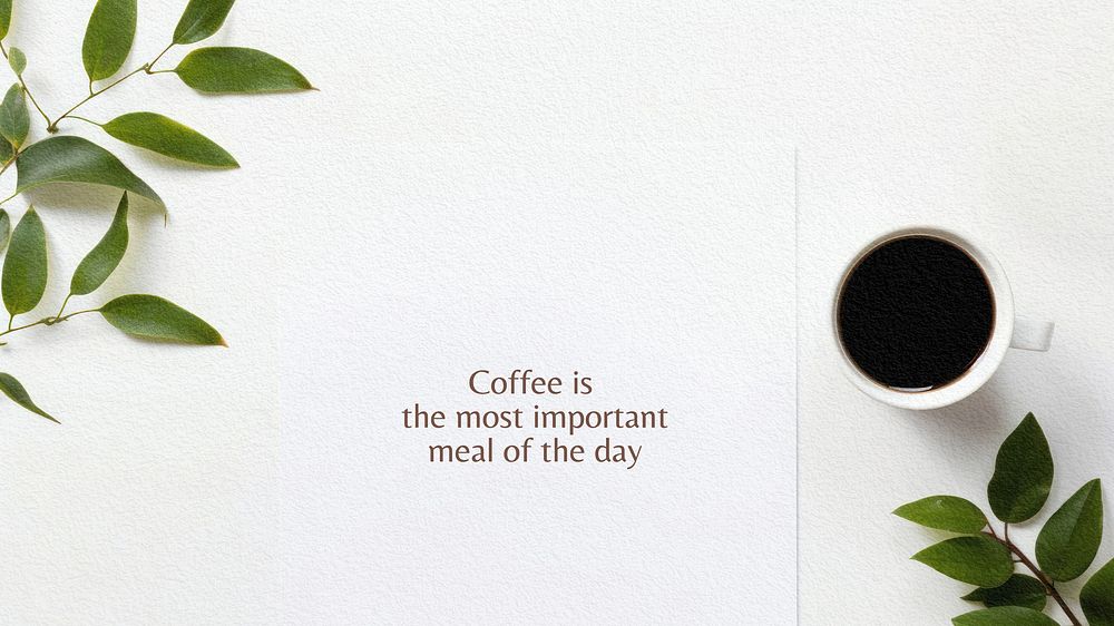 Coffee quote blog banner template