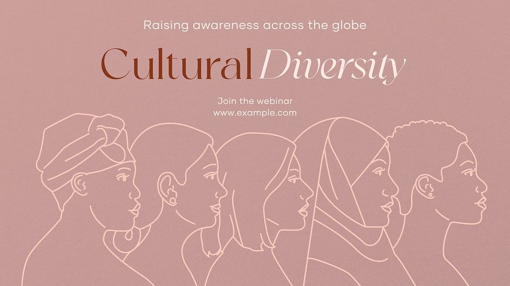 Cultural diversity blog banner template