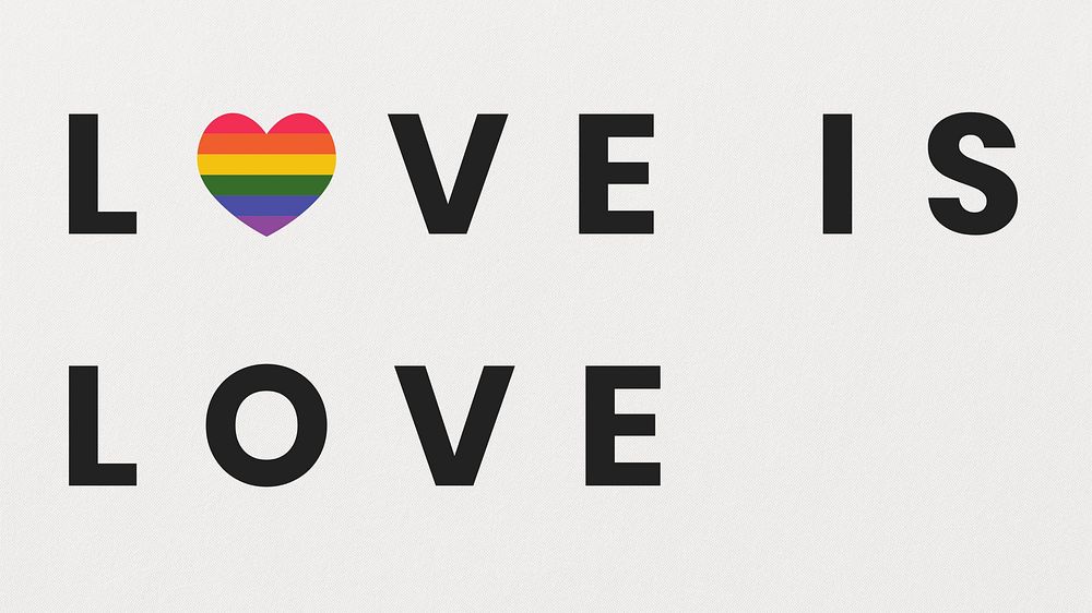 Love is love inclusive blog banner template