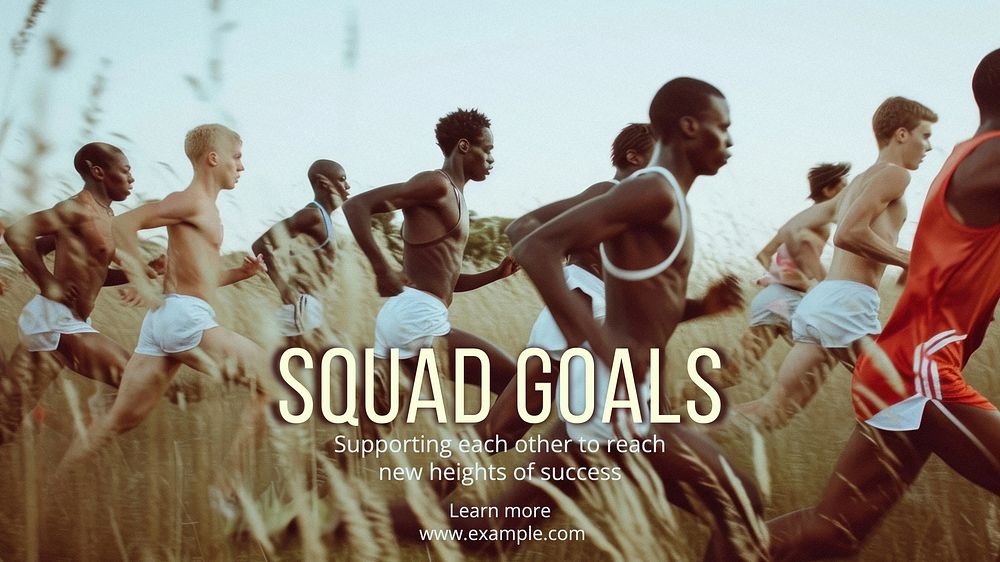 Squad goals blog banner template