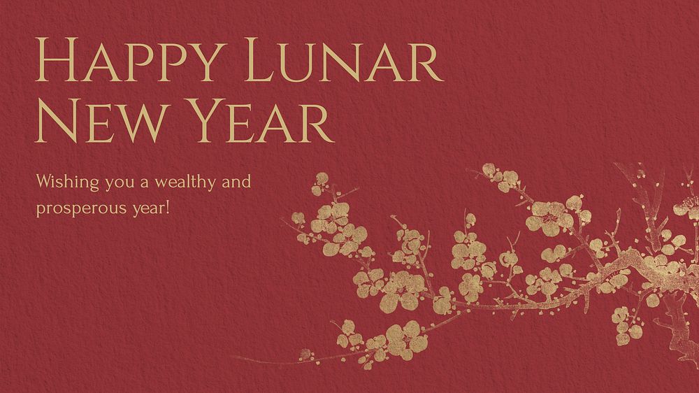 Lunar New Year  blog banner template