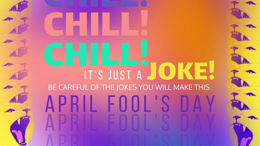 April fool's day blog banner template